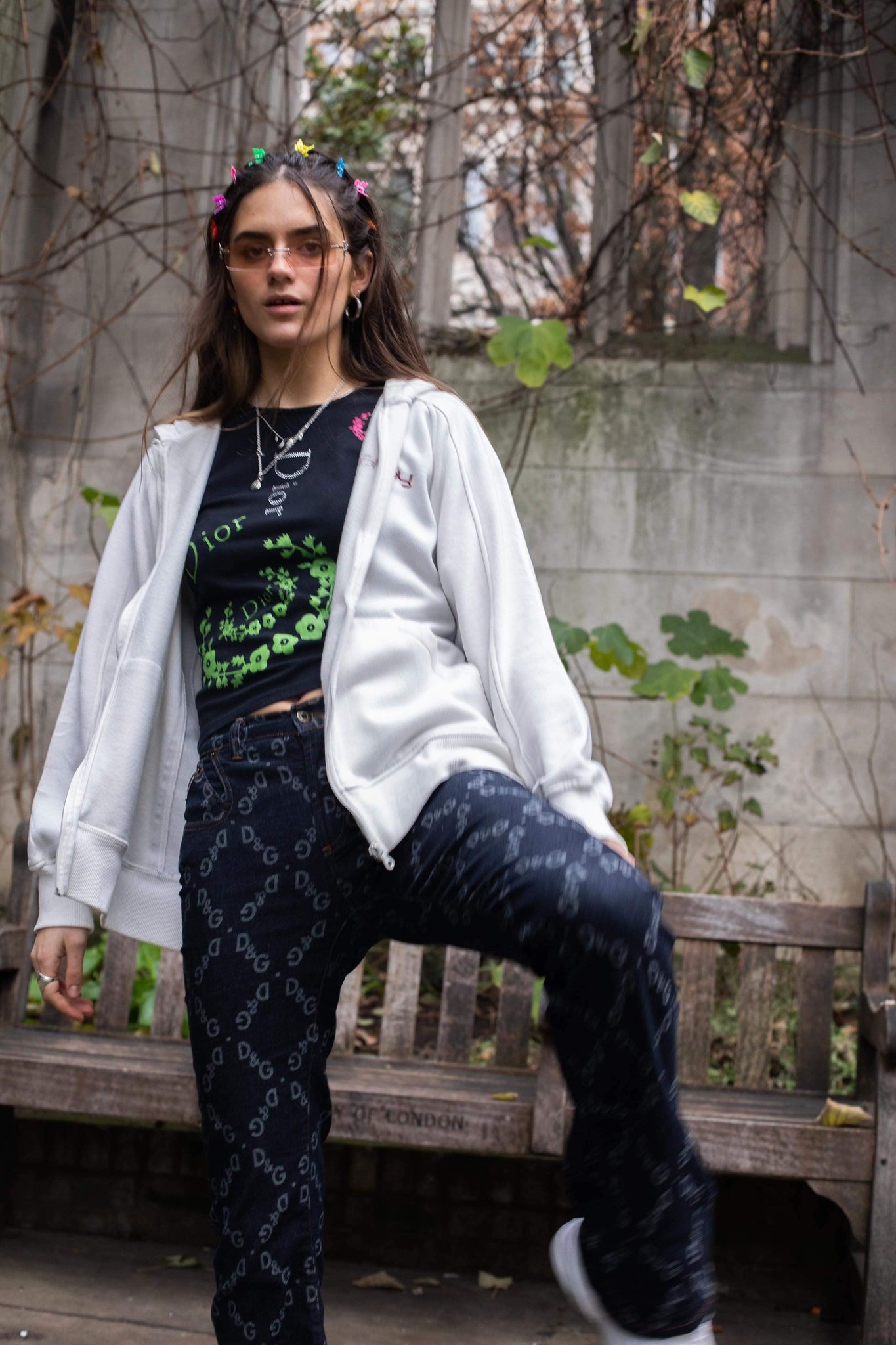 Womens designer wear modelled in London