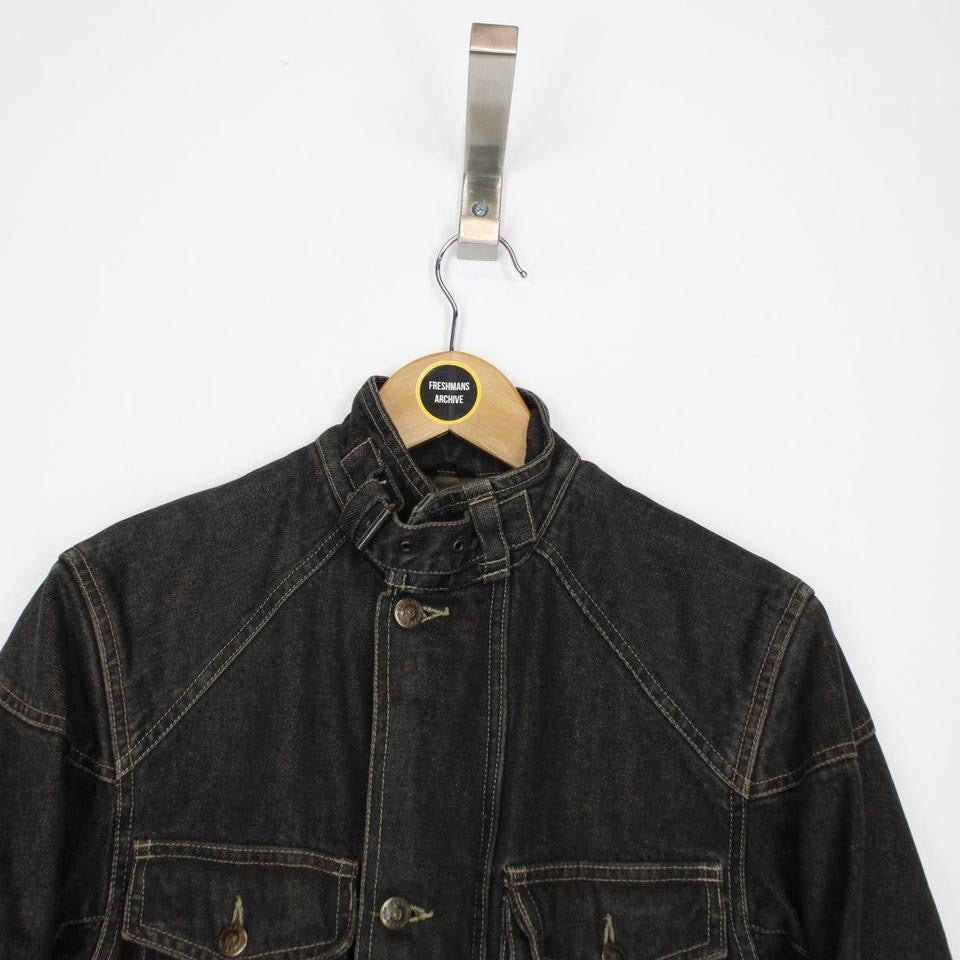 Vintage Belstaff Black Prince Denim Jacket Small