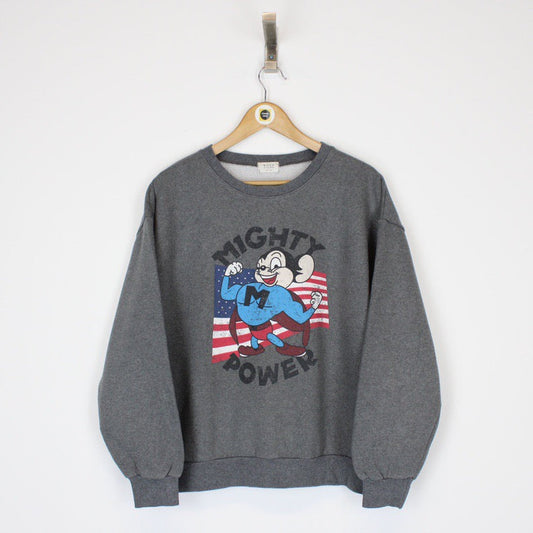 Vintage Mighty Mouse Sweatshirt Small