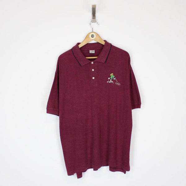 Vintage Warner Bros Polo Shirt Medium