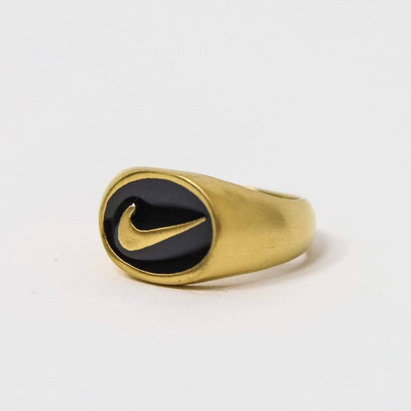 Nike Oval Swoosh Ring Gold