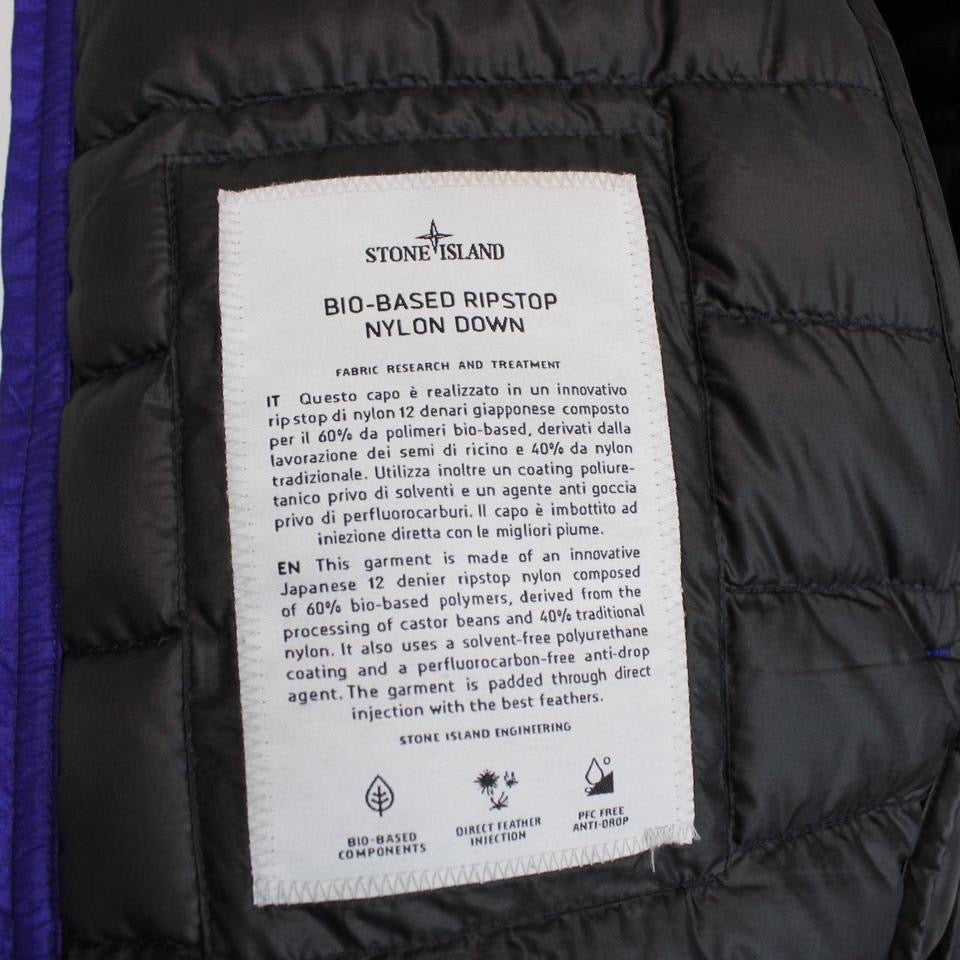 Stone Island SS 2022 Bio-Based Ripstop Nylon Down Jacket XL