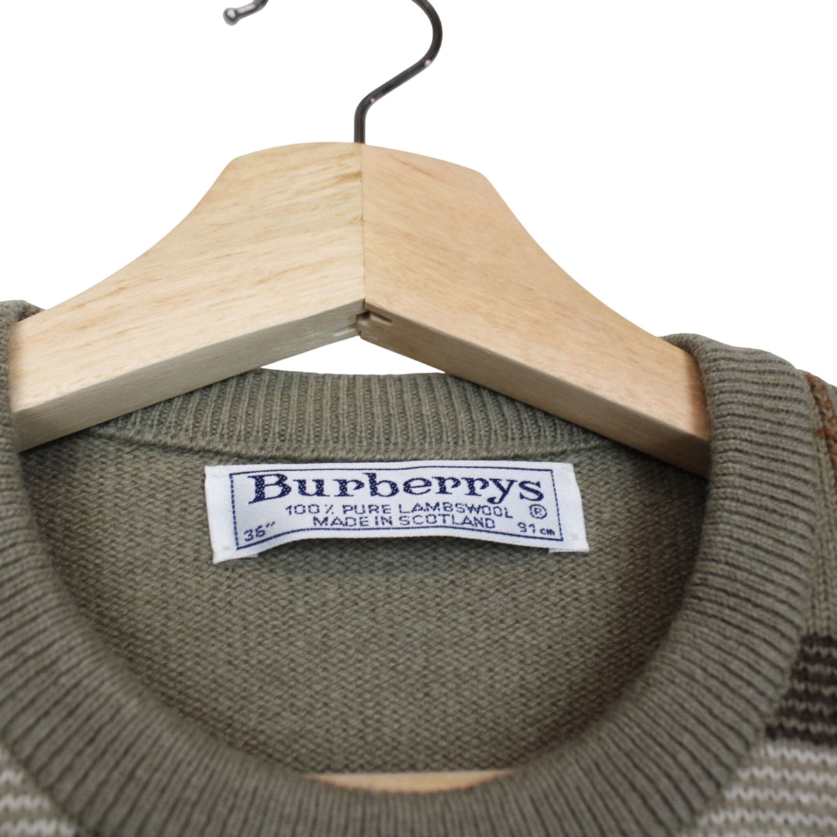 Vintage Burberry Lambswool Jumper Small