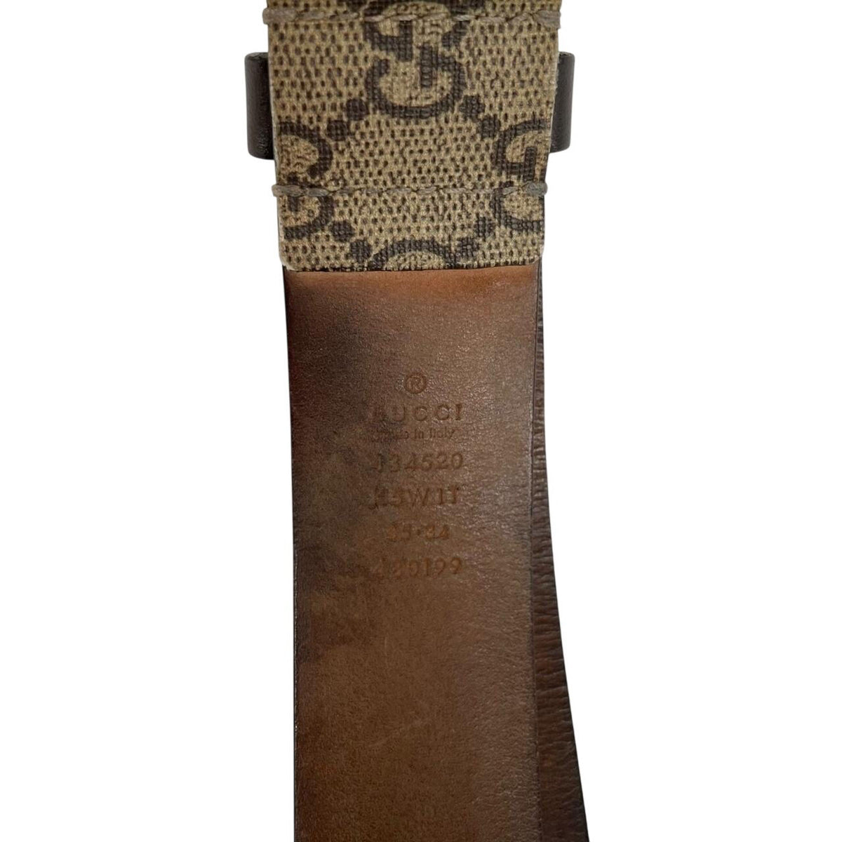 Gucci GG Supreme Tiger Print Belt