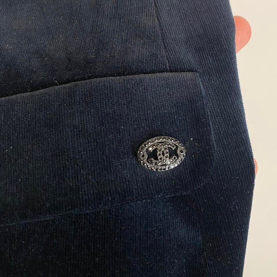 Vintage Chanel Velour Blazer Medium