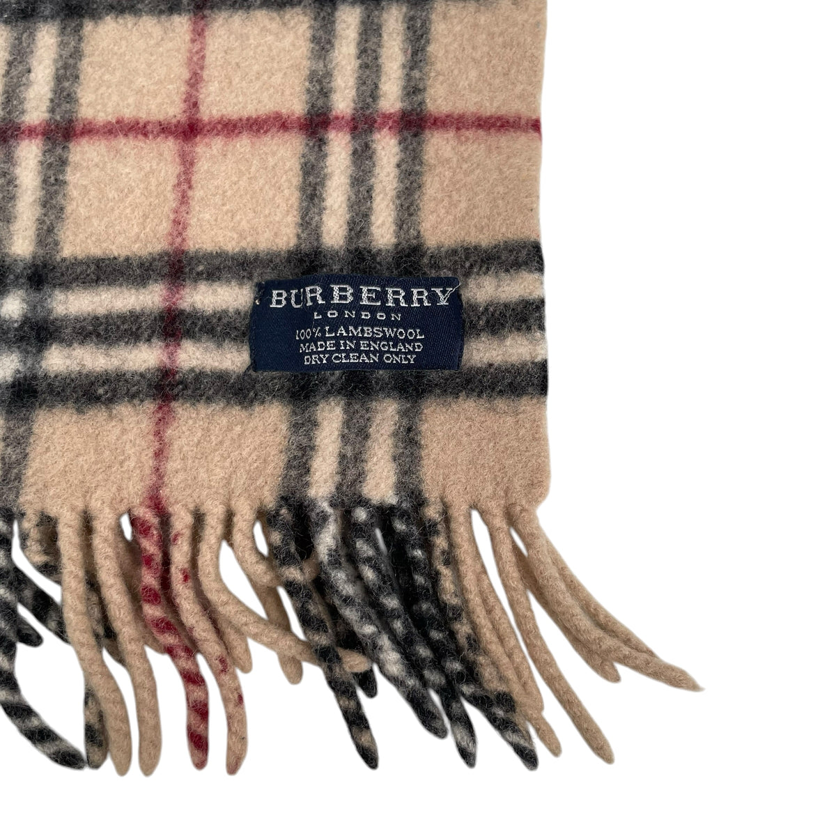 Vintage Burberry Lambswool Scarf