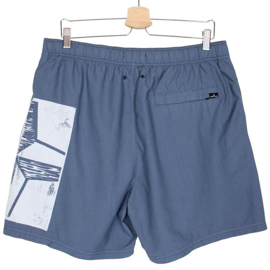 Stone Island AW 2022 Blue Brushed Nylon Swim Shorts