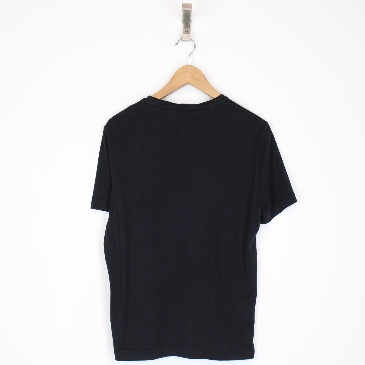 Missoni Black Striped Short Sleeve Cotton T-Shirt