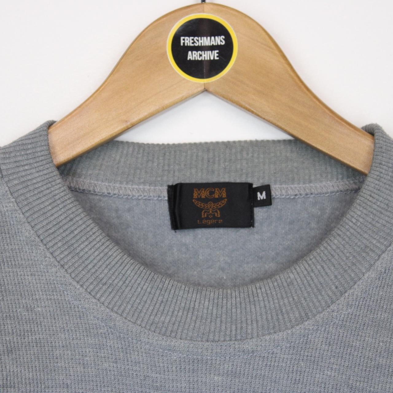 Vintage 90s MCM Grey Logo Sweatshirt Jumper