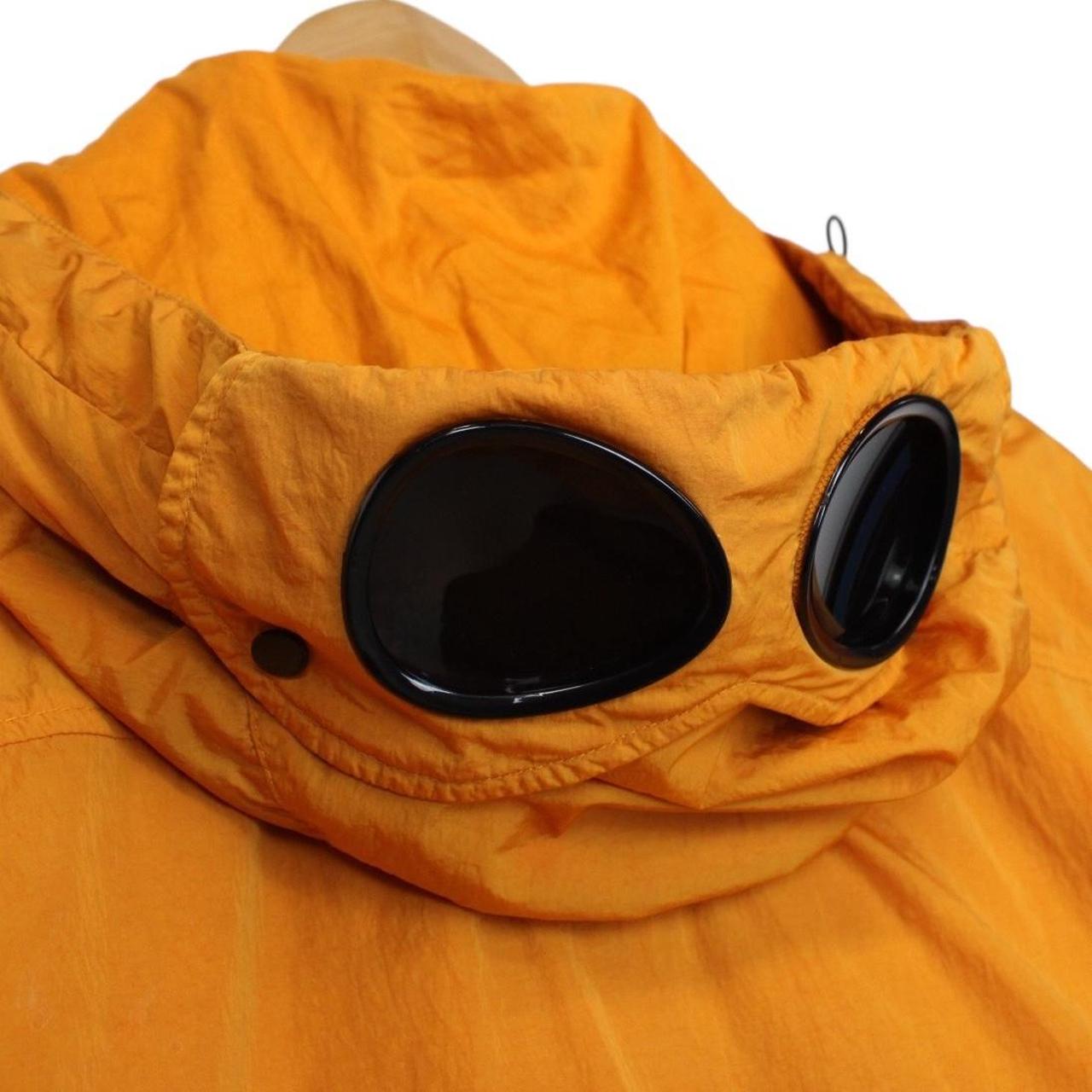 CP Company Orange Full Zip Chrome-R Nylon Garment Dyed Goggle Jacket