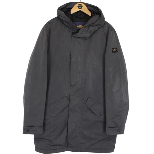 Paul & Shark Grey Full Zip Primaloft Woven Parka Jacket