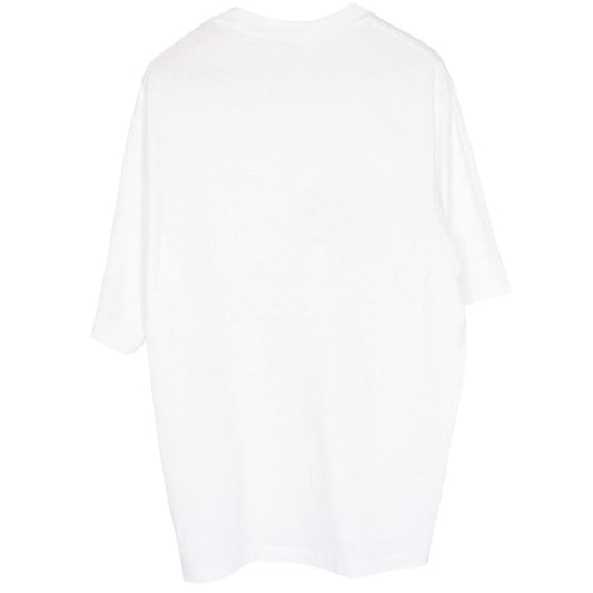 Moncler White Signature Logo Short Sleeve Cotton T-Shirt