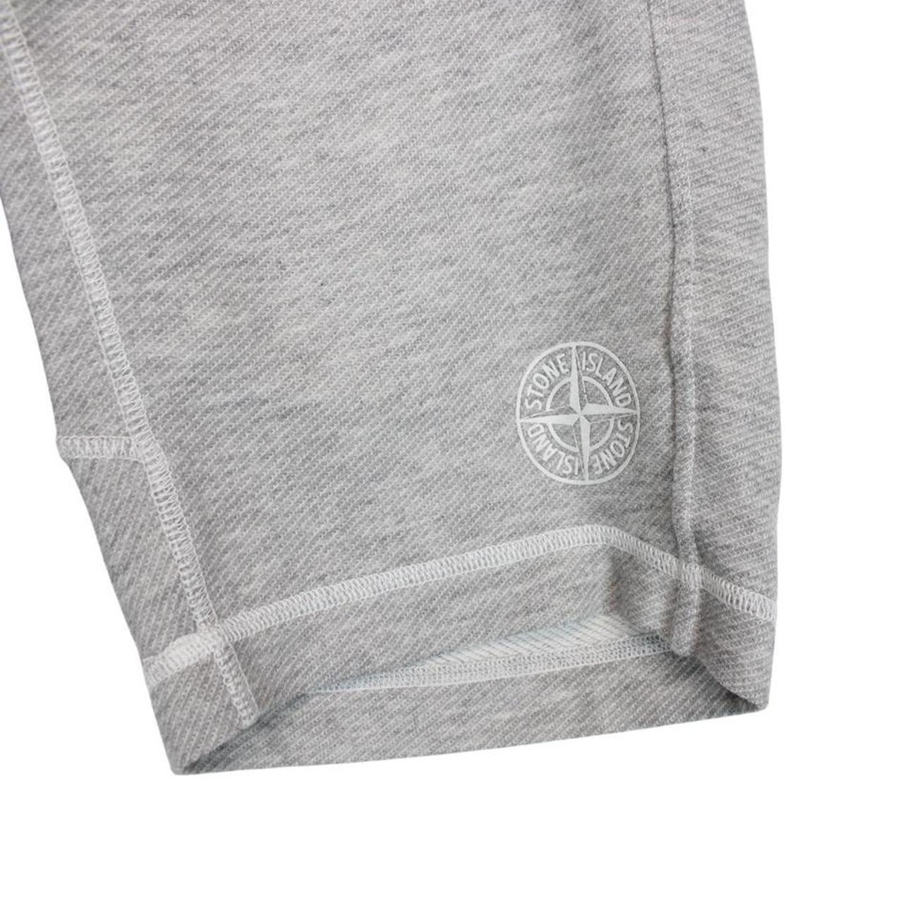 Stone Island SS 2017 Grey Cotton Jogger Shorts