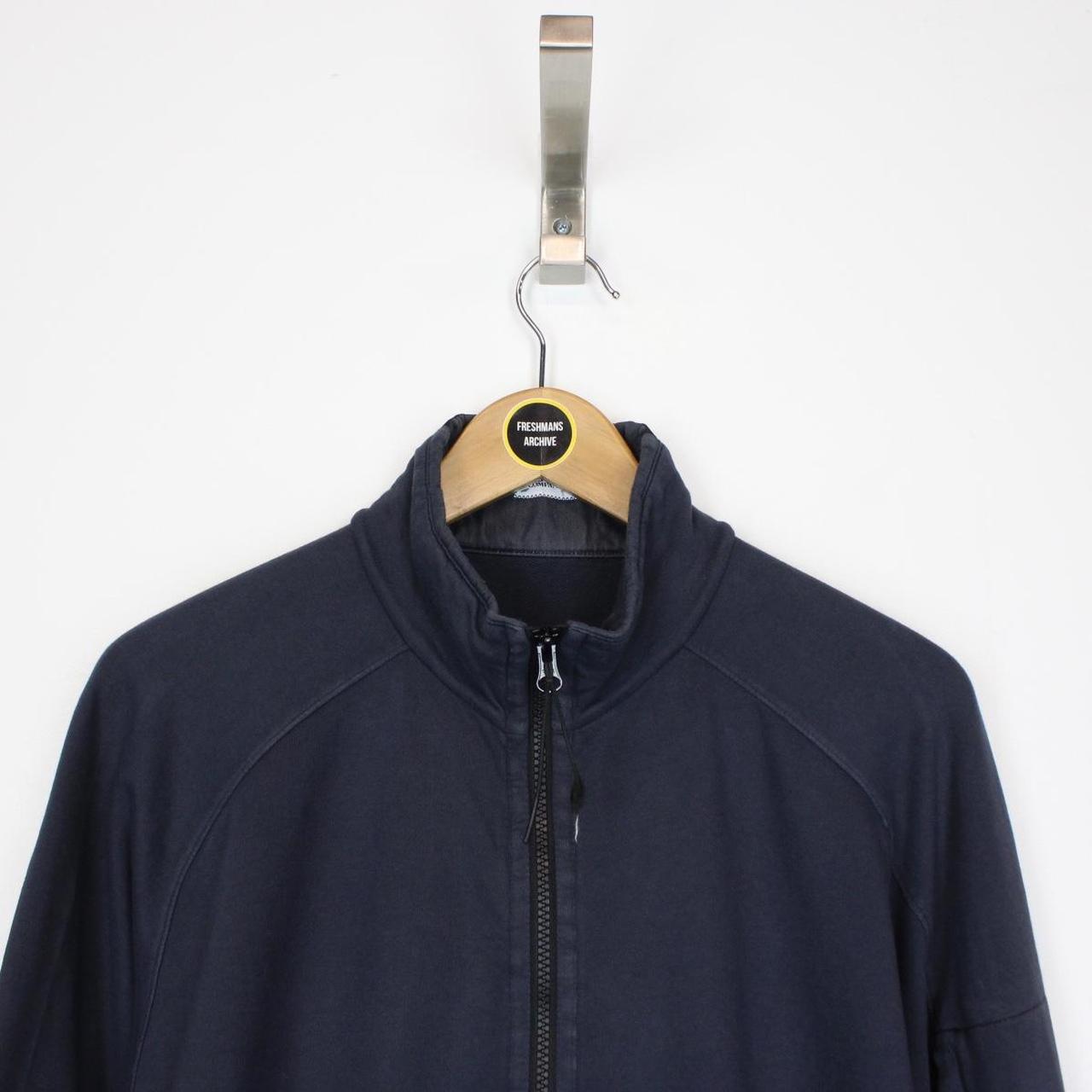 CP Company Navy Blue Full Zip Lens Sweatshirt Jumper