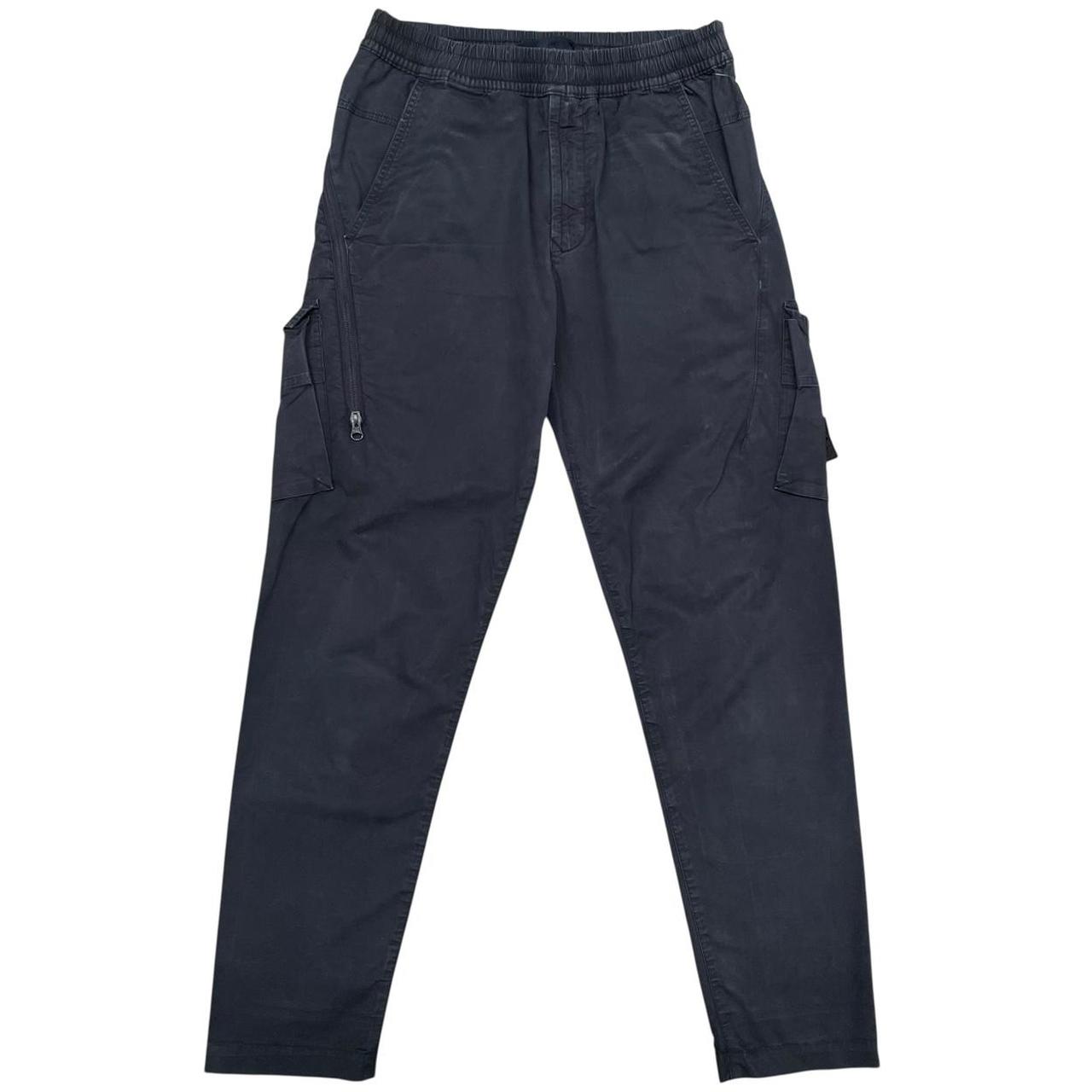 Stone Island Ghost SS 2020 Navy Blue RE-T Fit Cargo Trousers