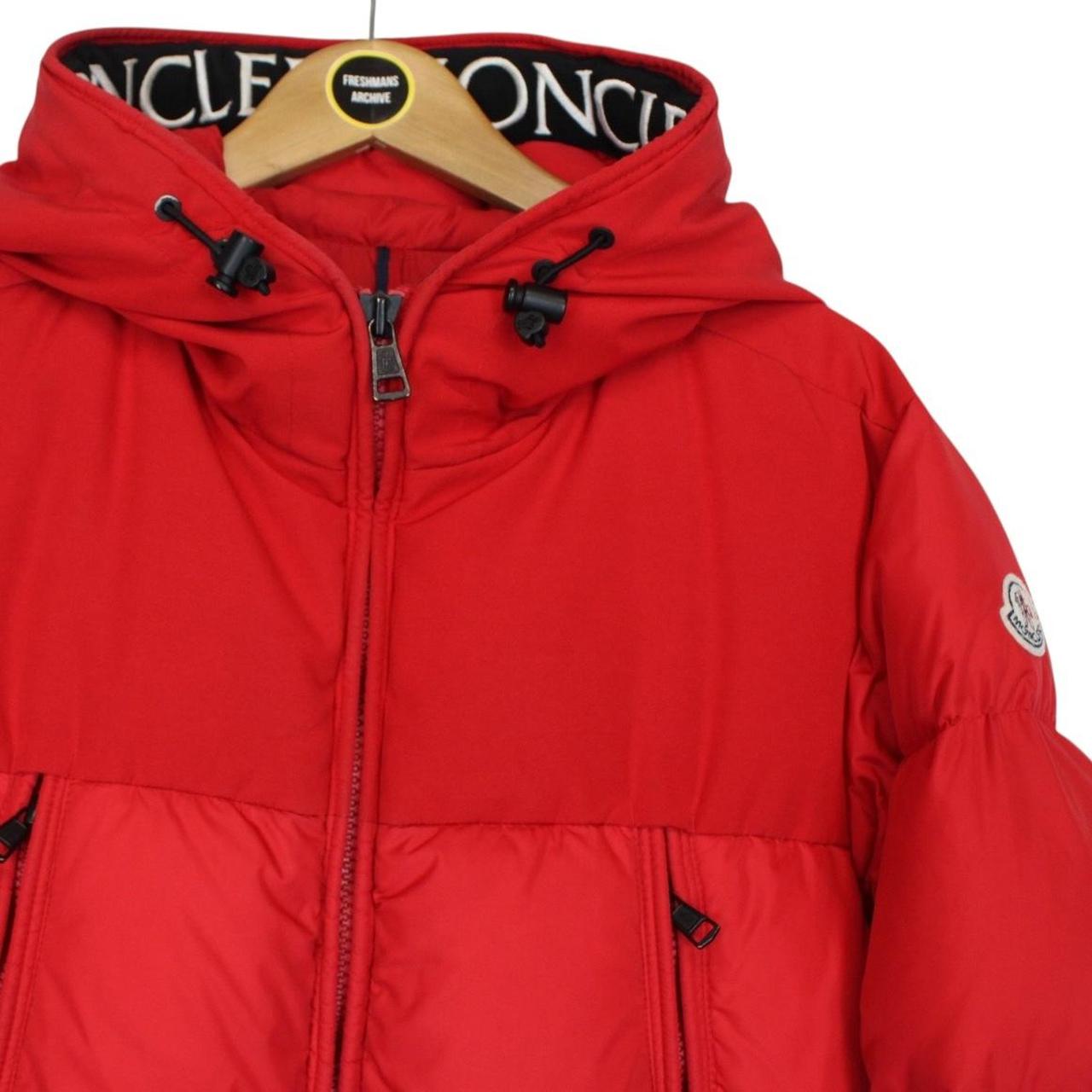 Moncler Montclar Red Full Zip Hooded Down Jacket