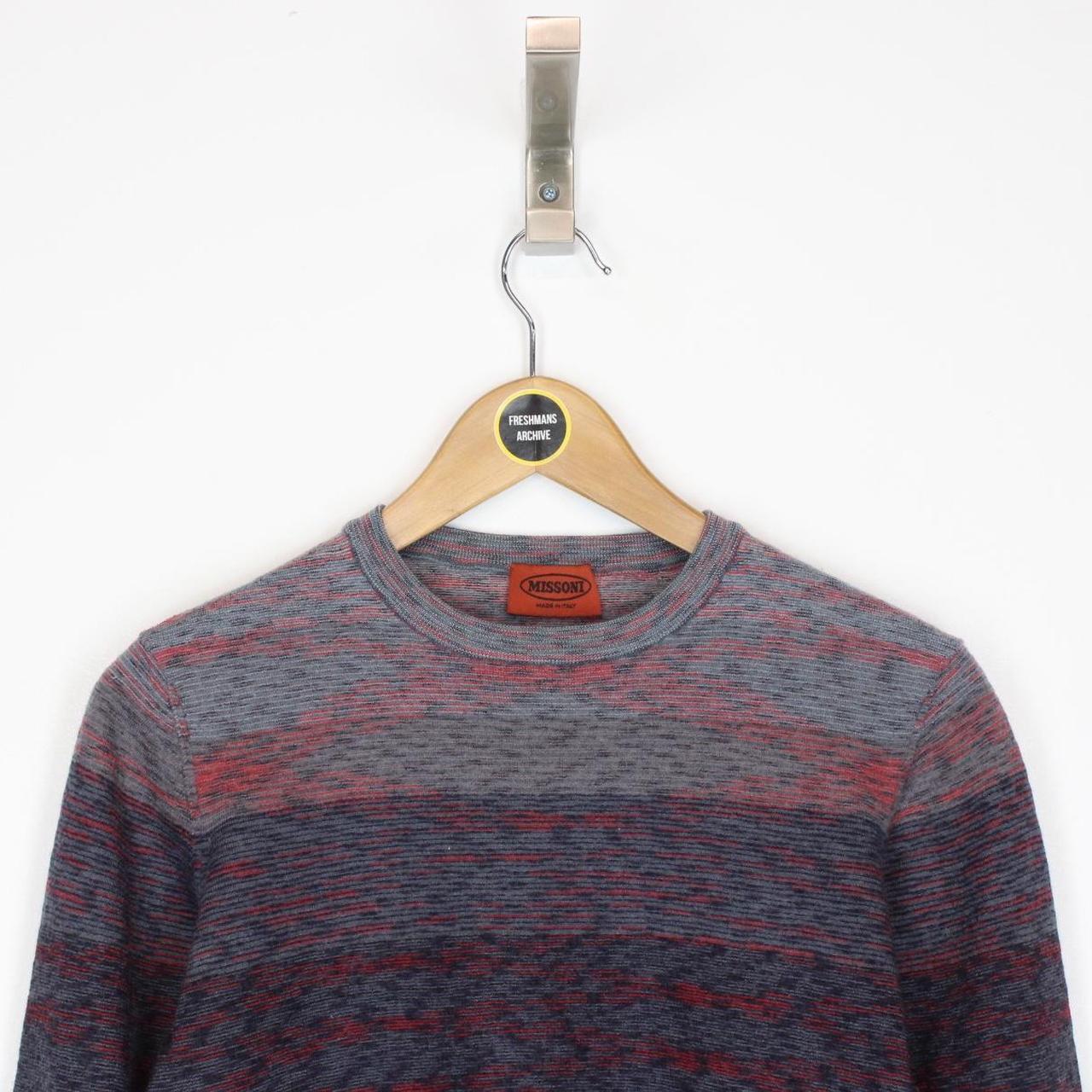 Missoni Multicoloured Striped Wool Knit Sweatshirt Jumper