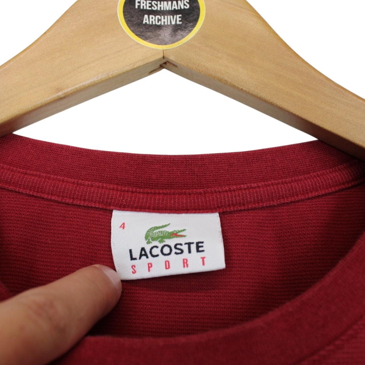 Lacoste Sport Burgundy Cotton Short Sleeve T-Shirt