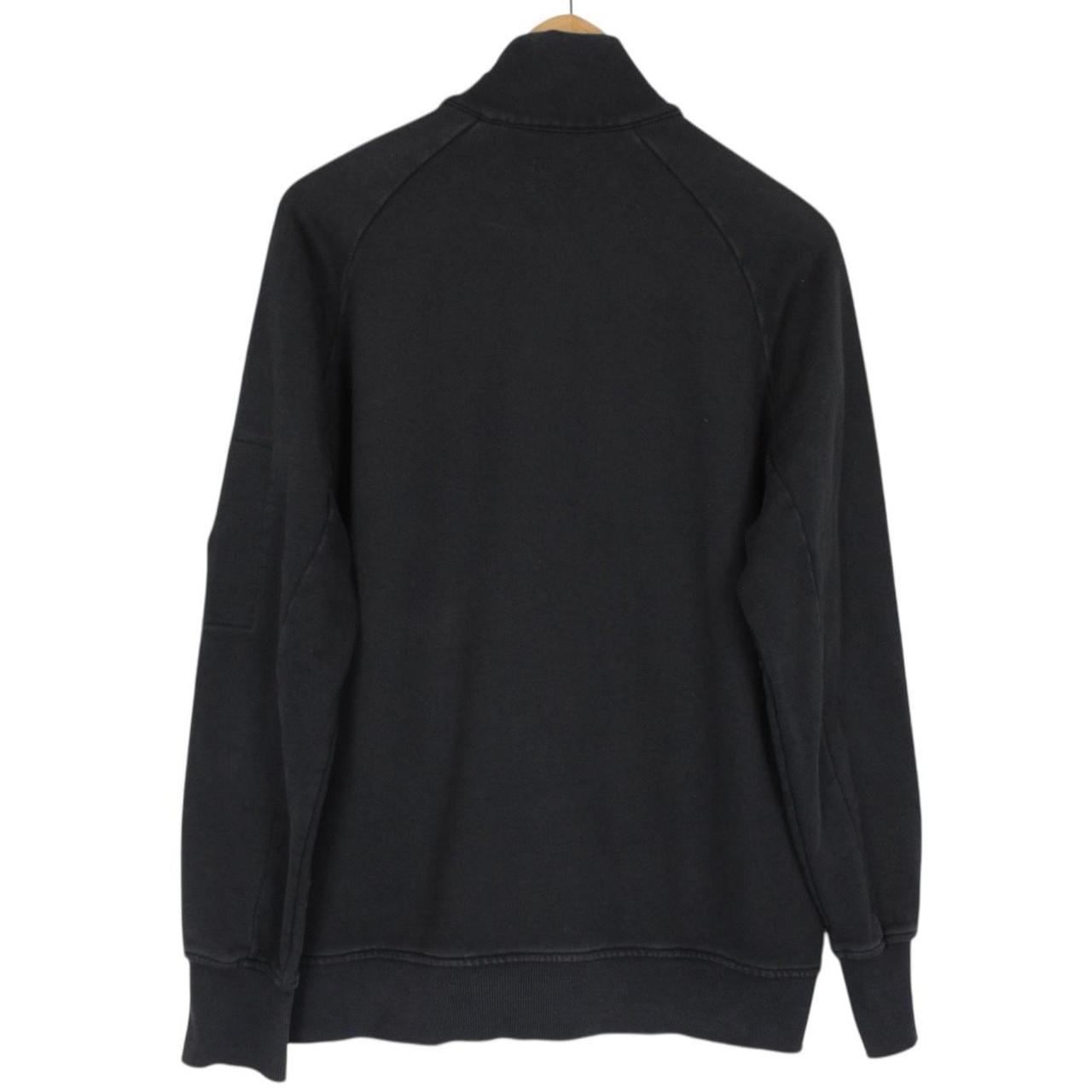 CP Company Black 1/4 Zip Lens Sweatshirt Jumper
