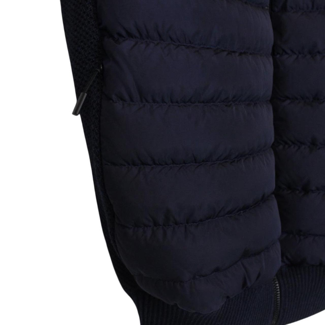 Canada Goose Hybridge Wool Knit Navy Blue Down Gilet / Bodywarmer