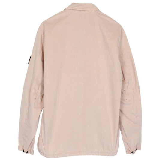 Stone Island AW 2021 Peach Full Zip Cotton Overshirt Jacket