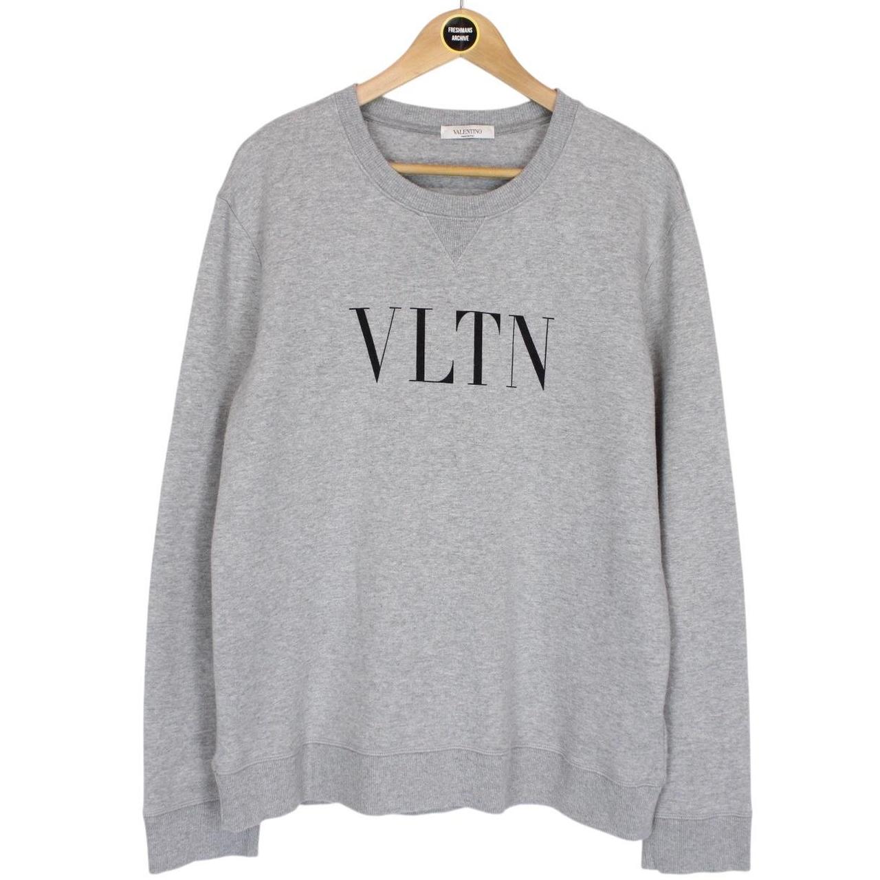 Valentino Garavani VLTN Print Grey and Black Sweatshirt Jumper