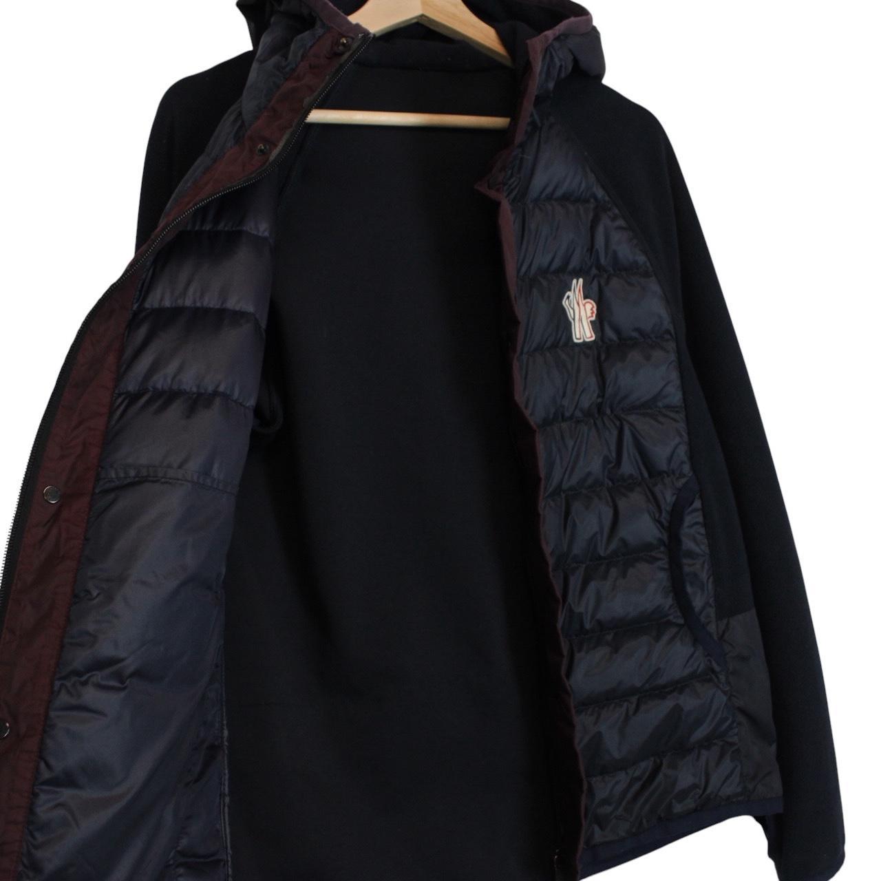 Moncler Navy Blue Full Zip Down Maglia Cardigan Fleece Jacket