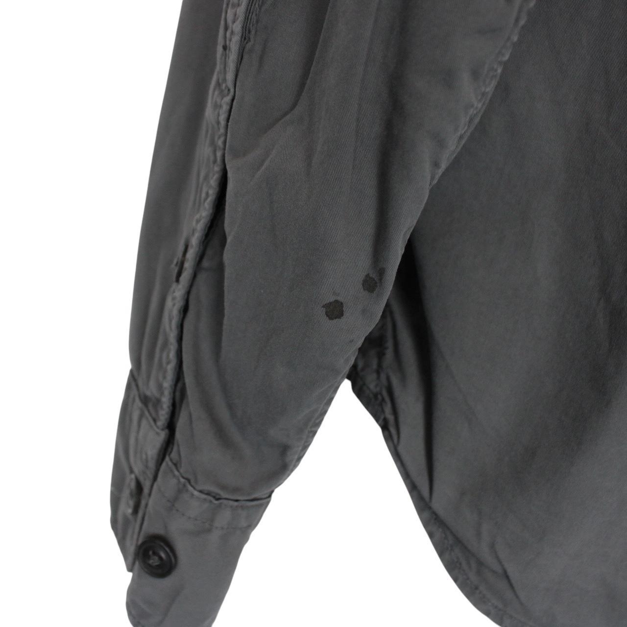 CP Company Grey Full Zip Cotton Lens Overshirt Jacket