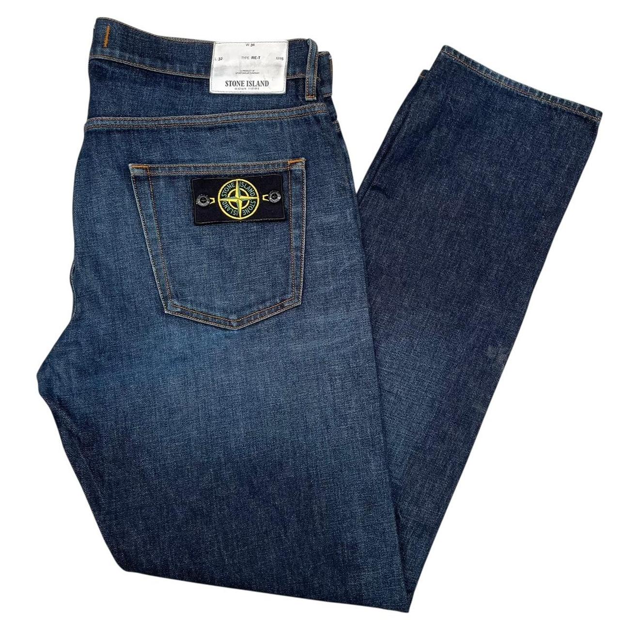 Stone Island AW 2018 Navy Blue RE-T Fit Denim Jeans
