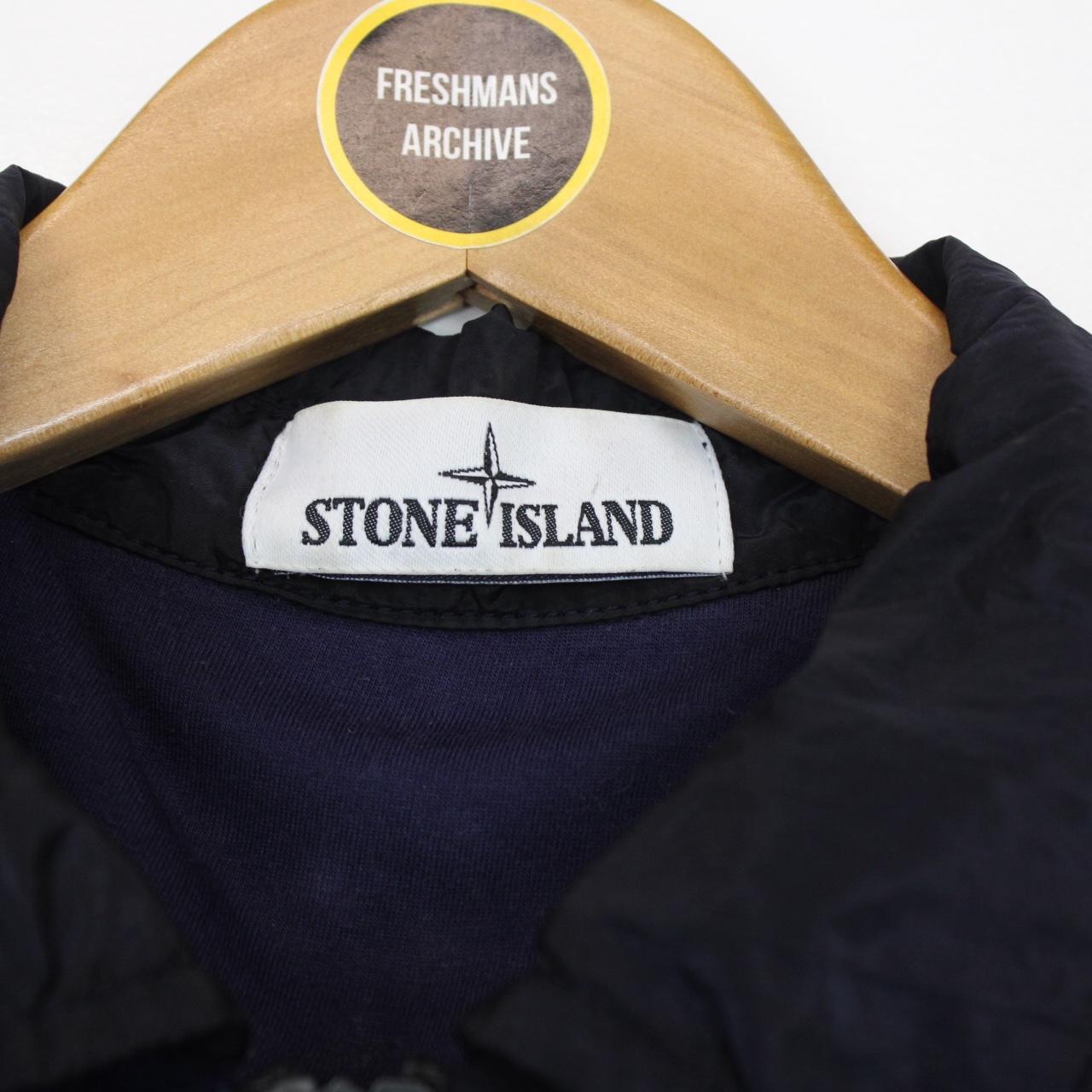 Stone Island AW 2018 Navy Blue Full Zip Nylon Metal Overshirt Jacket