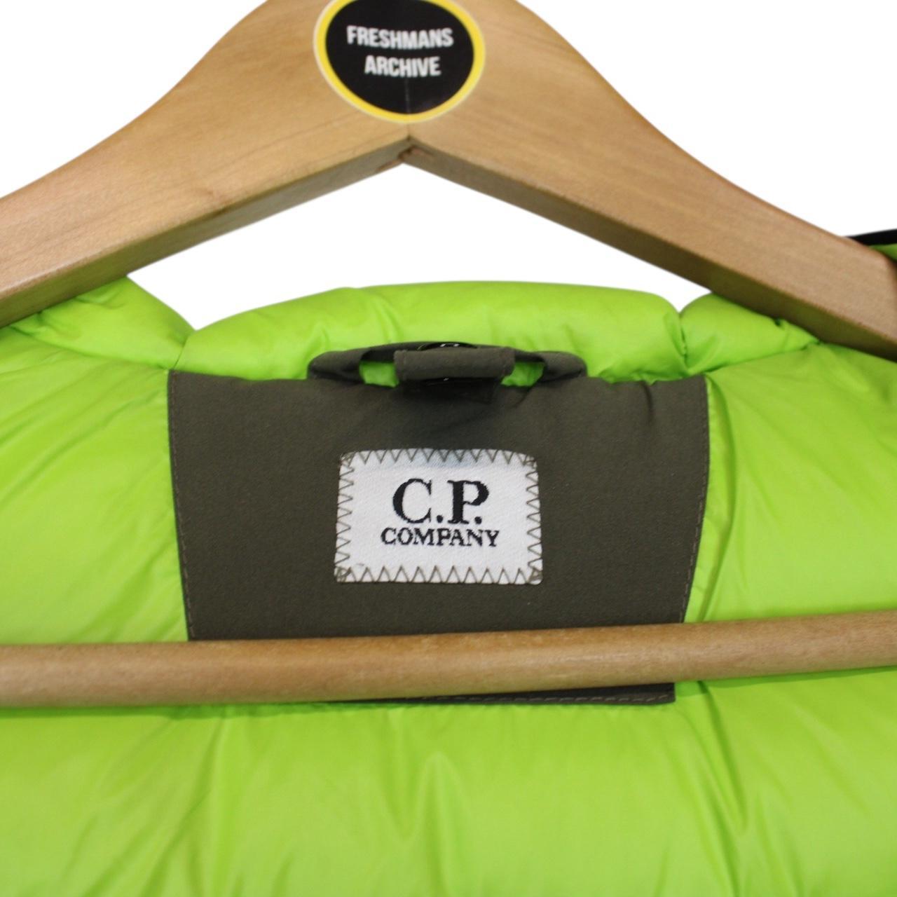 CP Company Lime Green DD Shell Goggle Down Gilet / Bodywarmer