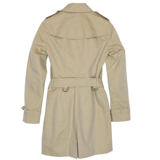 Burberry Sandringham Tan Brown Nova Check Double Breasted Belted Trench Coat