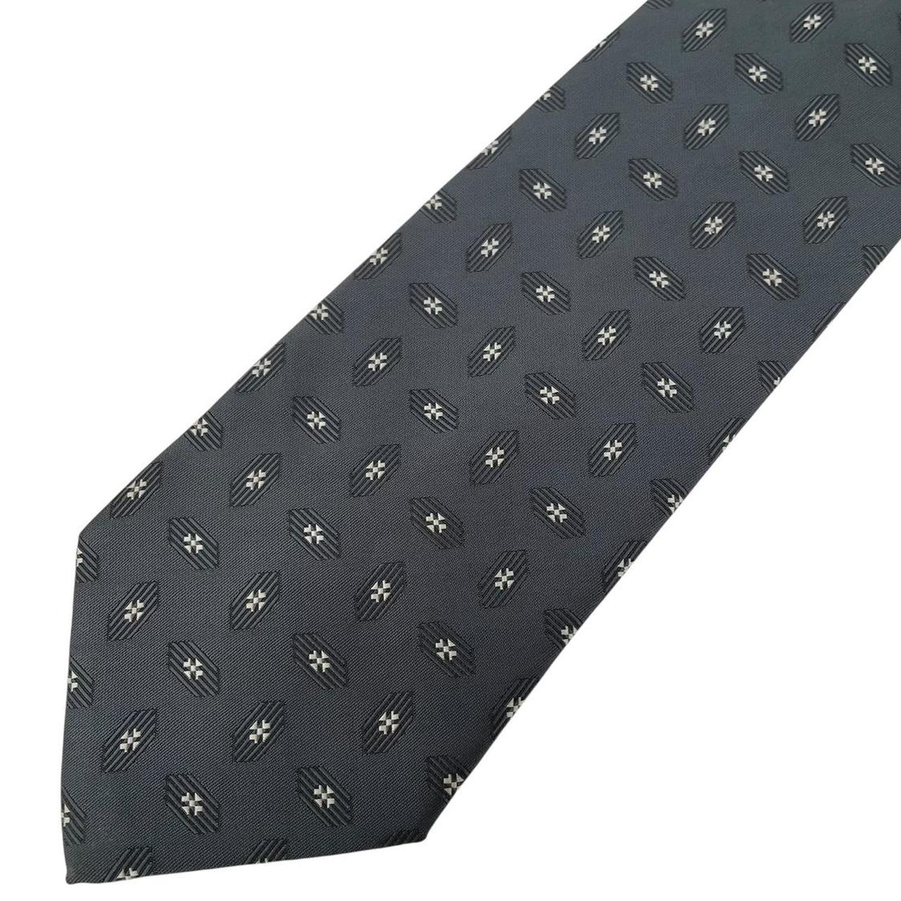 Vintage Hugo Boss Grey Silk Tie