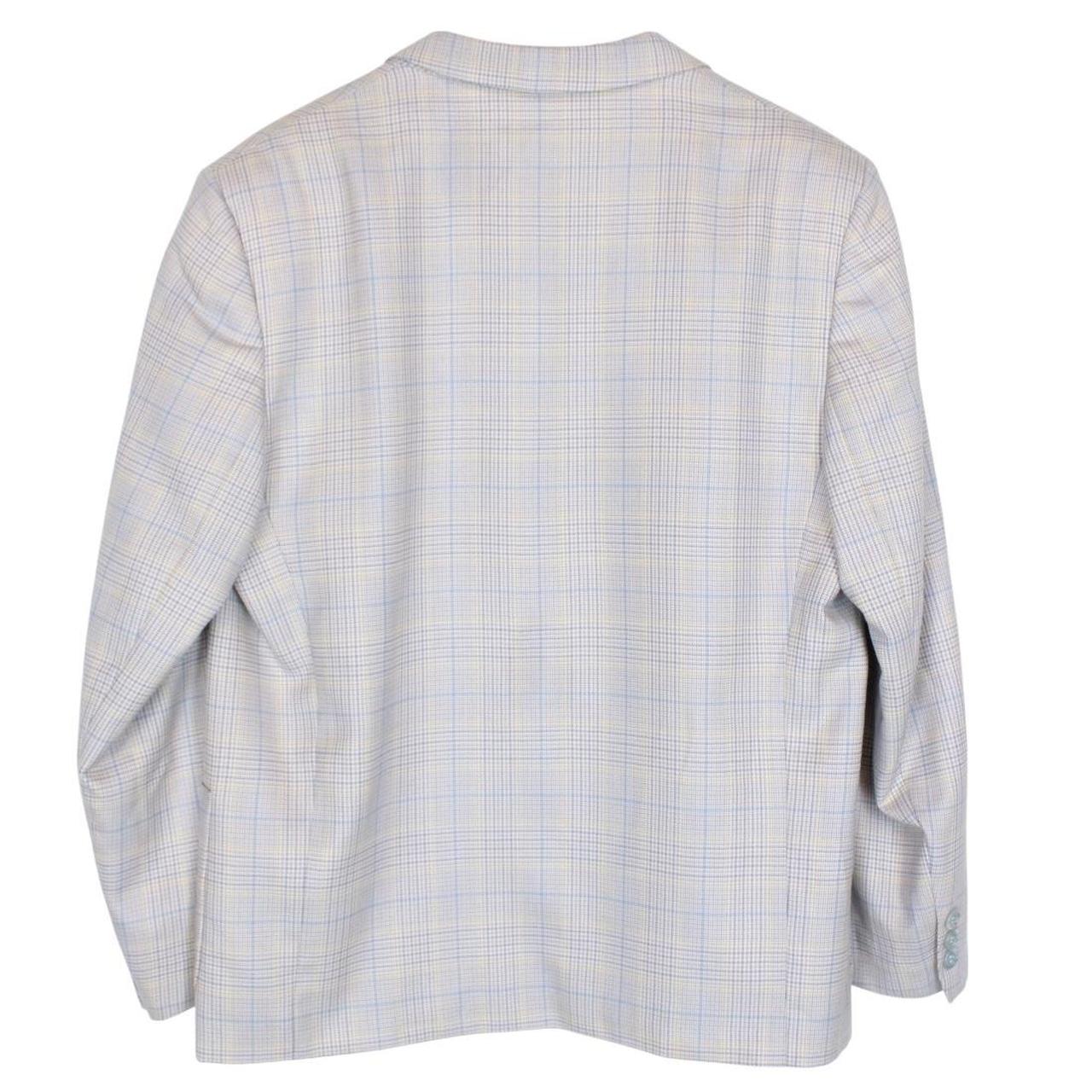 Vintage 80s Burberry Lilac Purple Check Wool and Silk Blazer Jacket