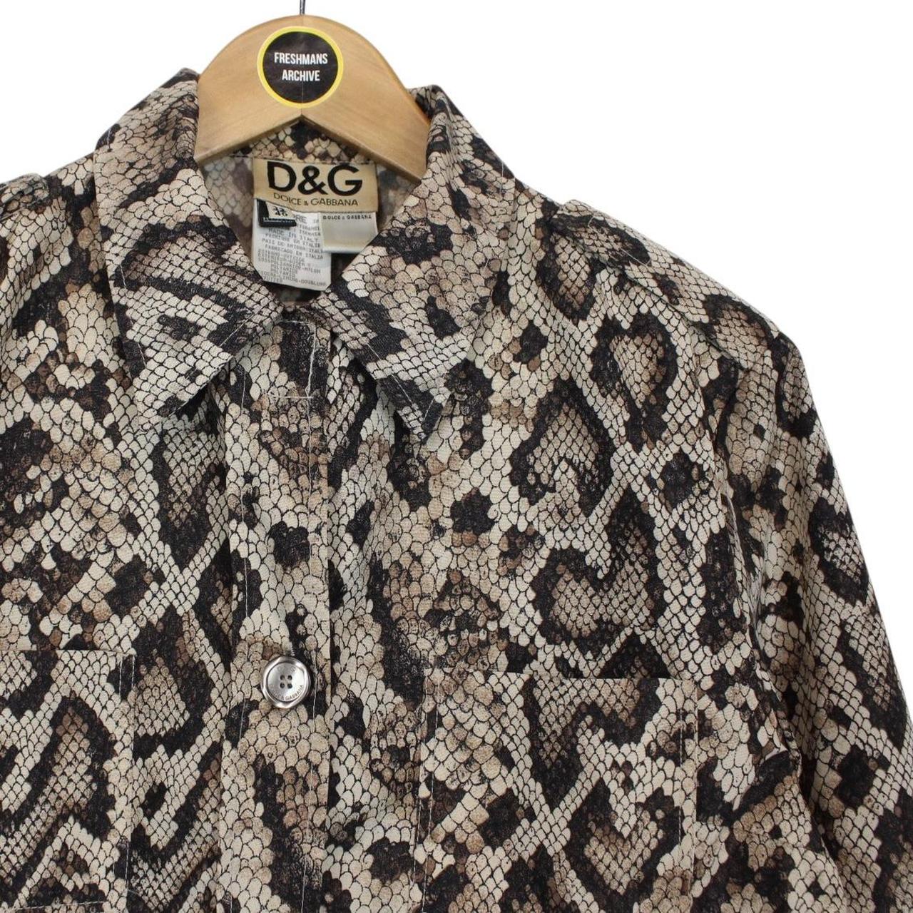 Dolce & Gabbana Multicoloured Snakeskin Nylon Jacket