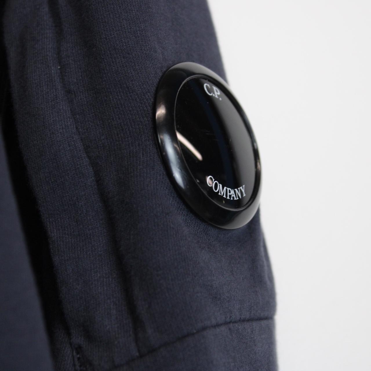 CP Company Navy Blue Full Zip Lens Sweatshirt Jumper