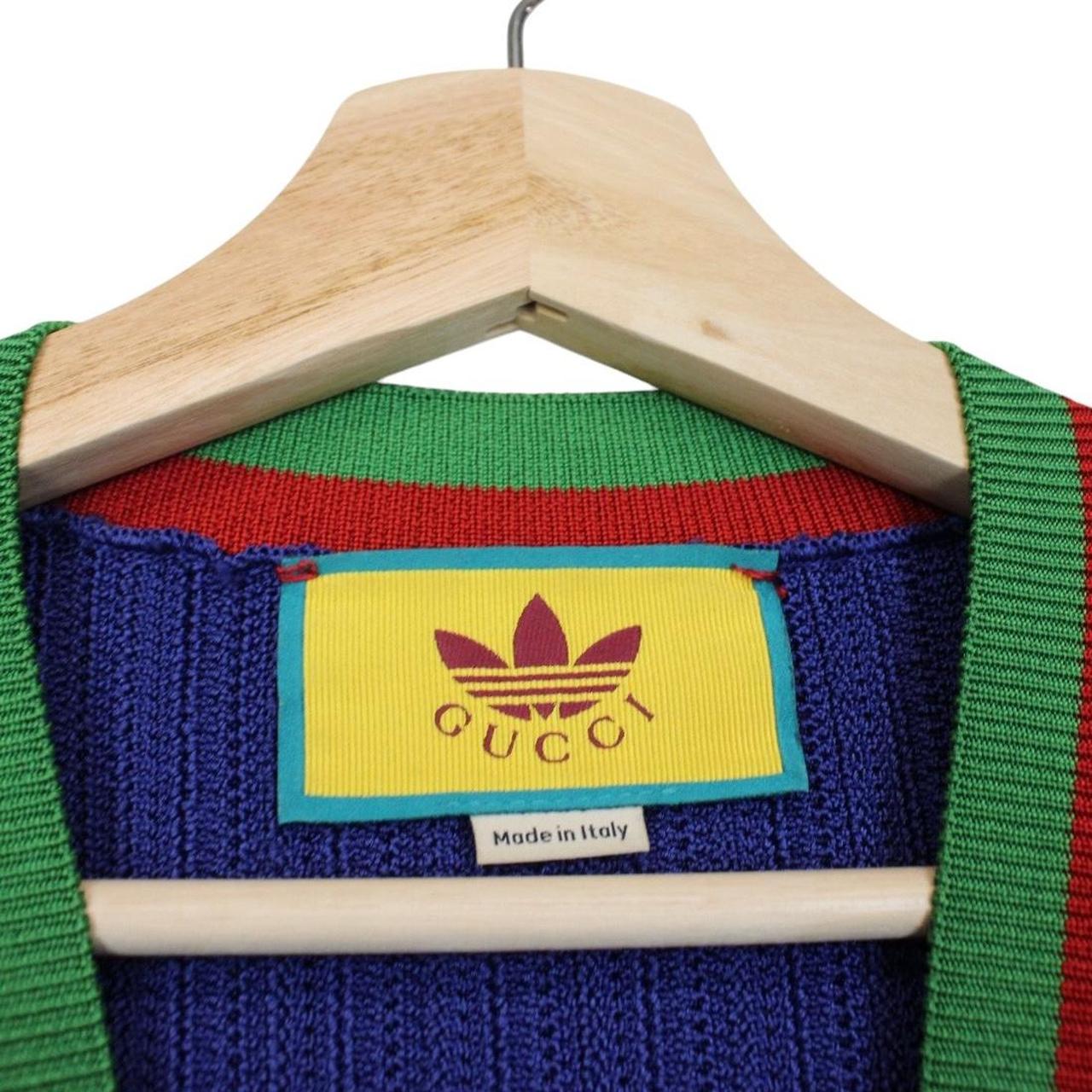 Gucci x Adidas Blue and Red Viscose Vest Top