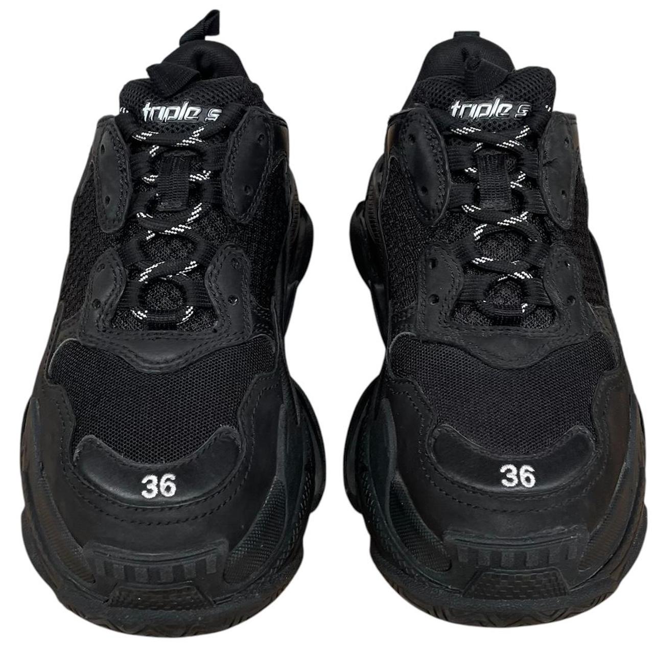 Balenciaga Triple S Black Mesh Trainers