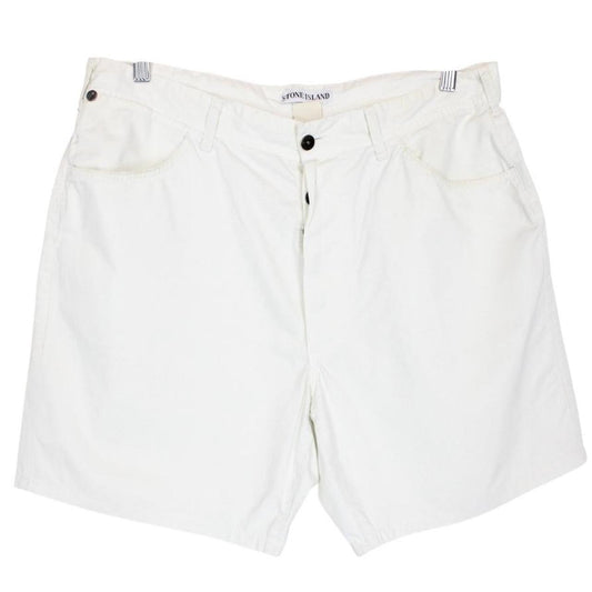 Vintage Stone Island Marina SS 1997 White Cotton Shorts