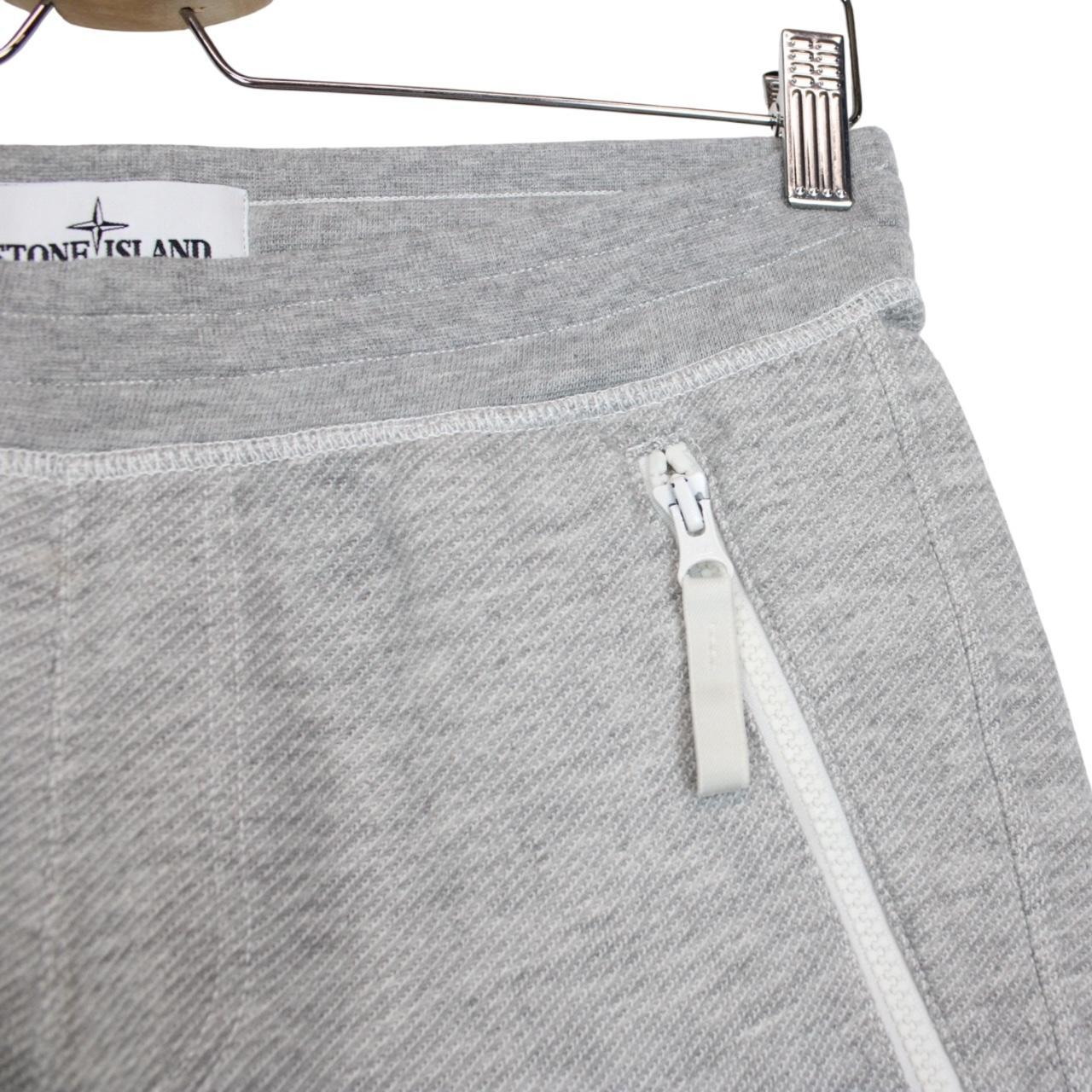 Stone Island SS 2017 Grey Cotton Jogger Shorts