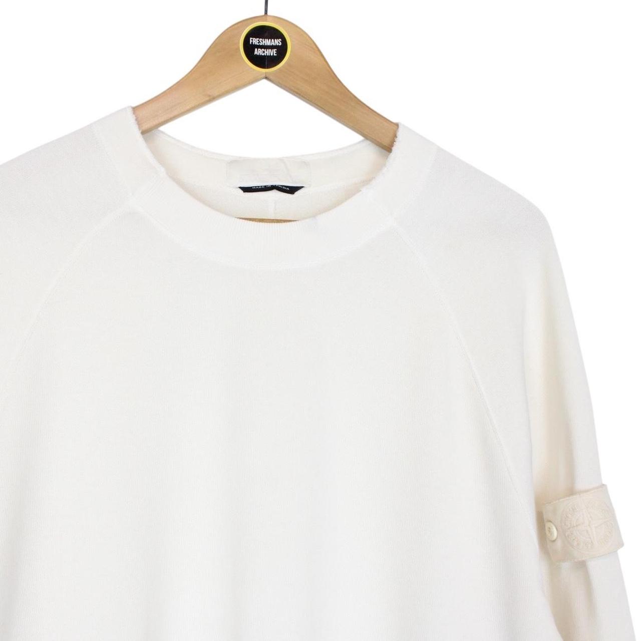 Stone Island Ghost SS 2024 Cream Cotton Sweatshirt Jumper