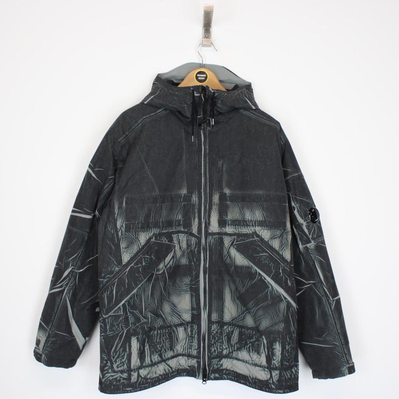 CP Company Black Tracery Full Zip Lens Primaloft Hooded Jacket