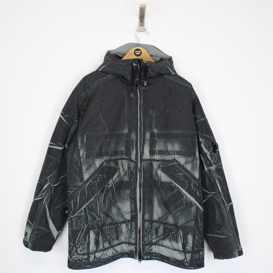 CP Company Black Tracery Full Zip Lens Primaloft Hooded Jacket