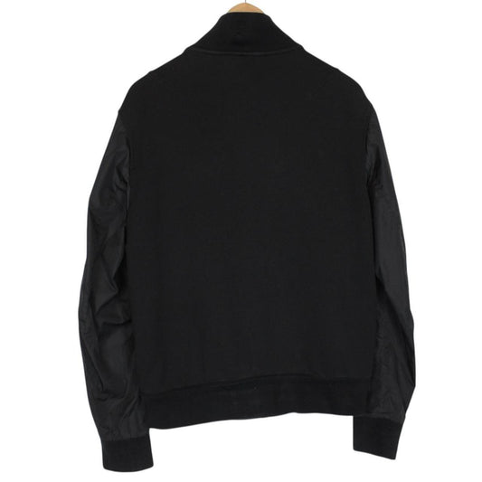 Moncler Maglia Cardigan Black Cotton/Nylon Full Zip Sweatshirt Jumper