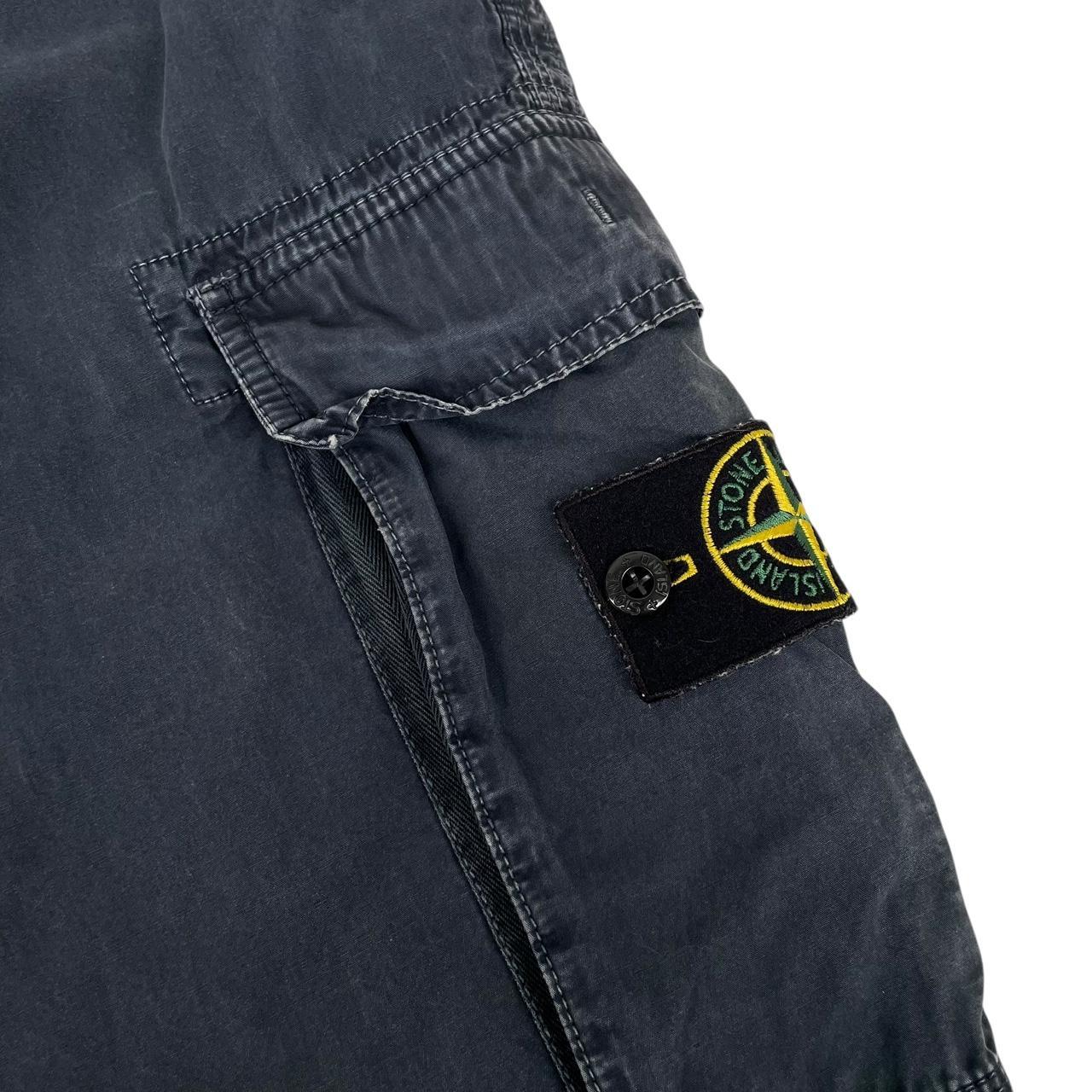 Stone Island Navy Blue Slim Fit Cargo Trousers
