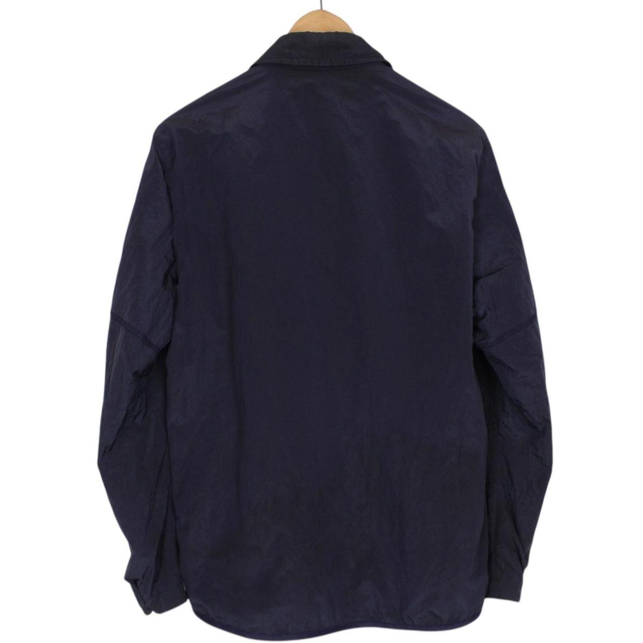 Stone Island AW 2018 Navy Blue Full Zip Nylon Metal Overshirt Jacket