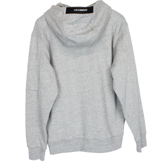 CP Company Grey Micro Lens Diagonal Raised Cotton Hoodie
