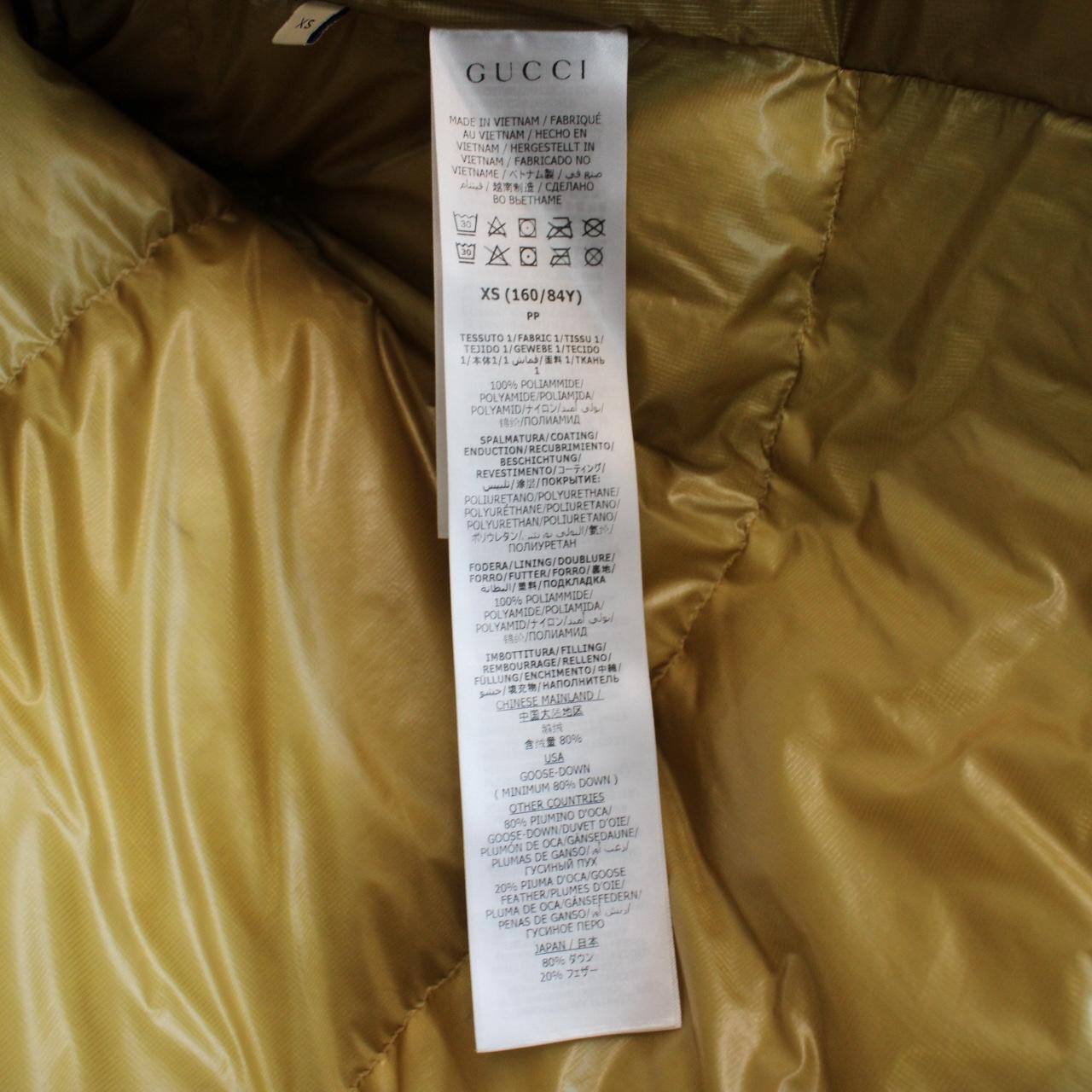 Gucci x The North Face Aqua Green Full Zip Ripstop Down Puffer Jacket