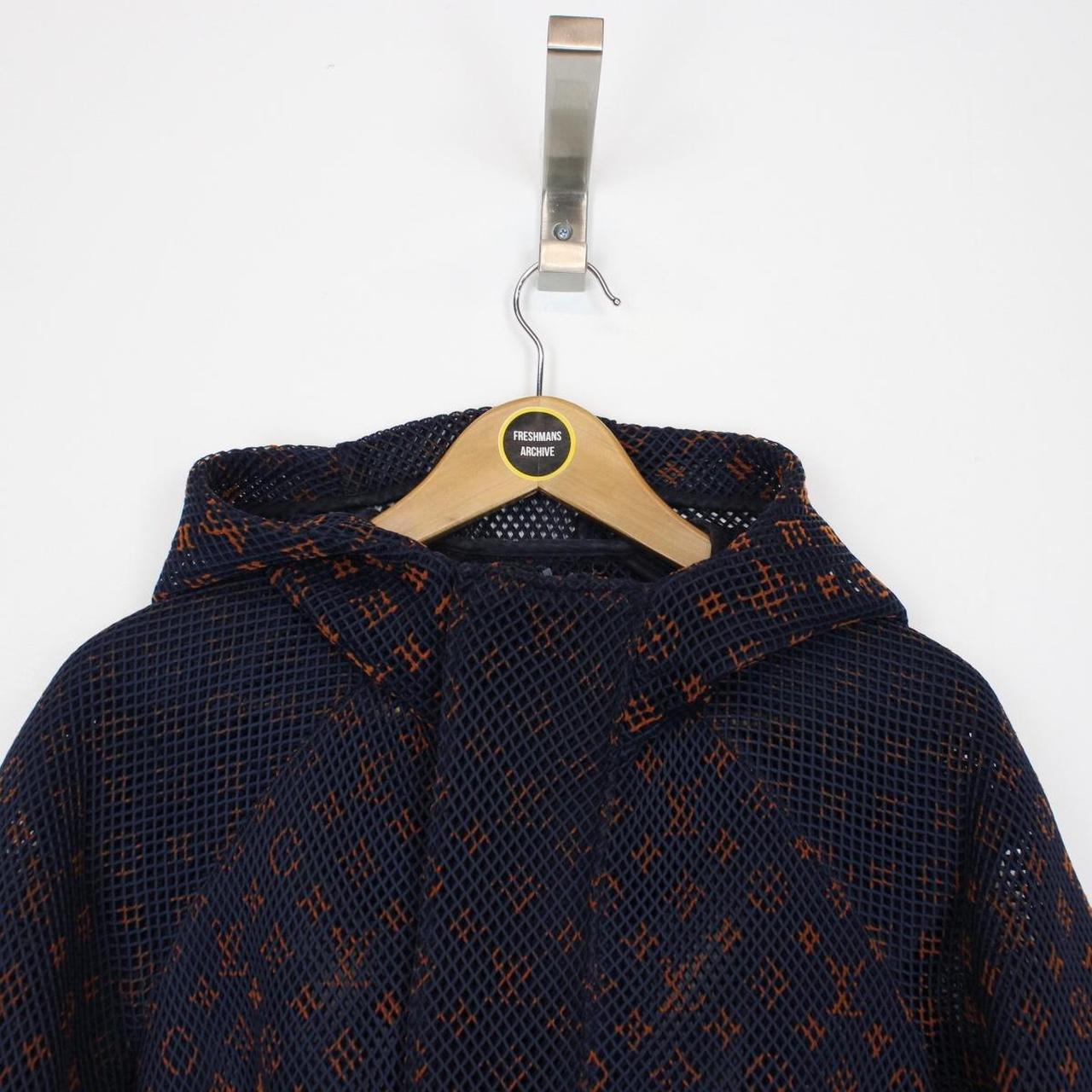 Louis Vuitton Navy Blue and Orange Gradient LV Monogram Mesh Jacket