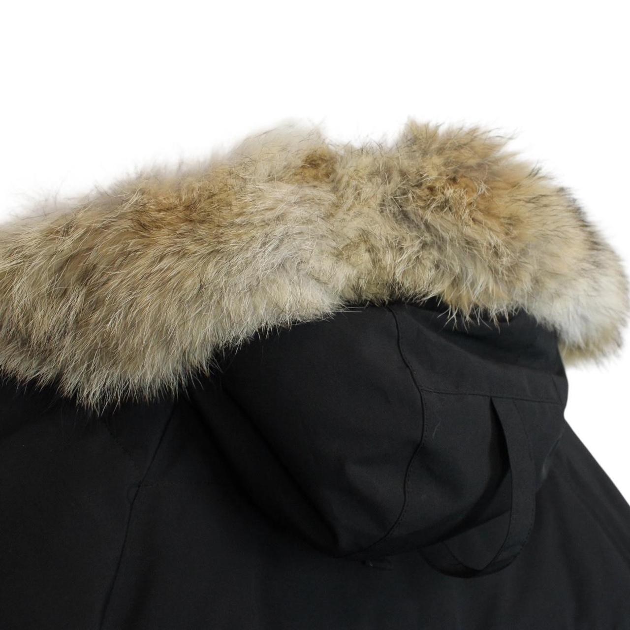 Canada Goose Black Emory Parka Down Coat with Fur Trim